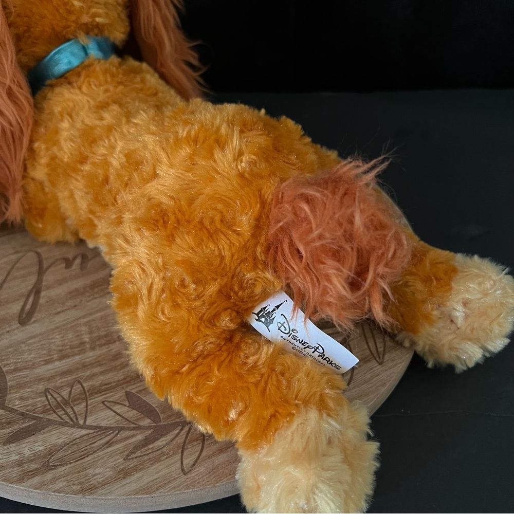 Disney Parks 12" Lady and the Tramp Stuffed Plush Cocker Spaniel Dog - Picture 6 of 15